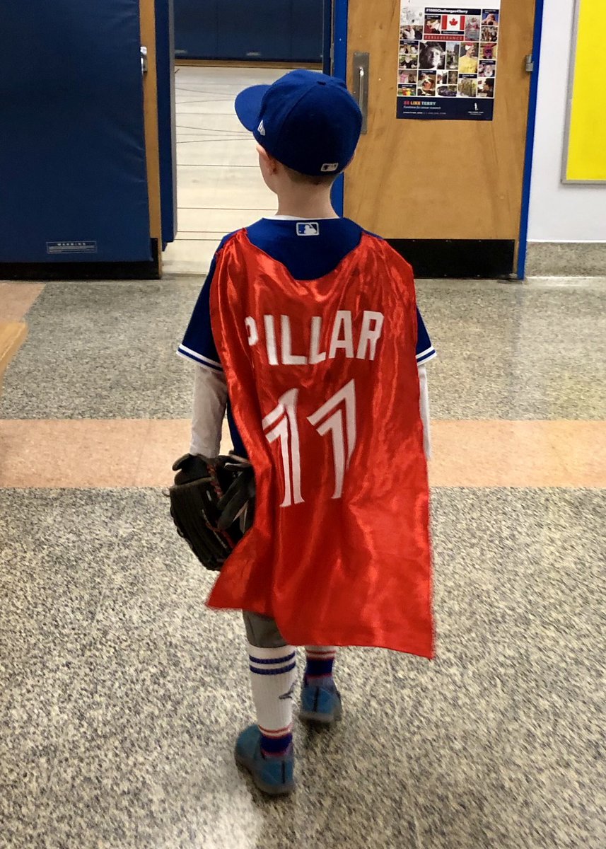 djdalia's tweet photo. My little guy dressed up as his hero @KPILLAR4 for Halloween! @BlueJays https://t.co/4853ZdtINR