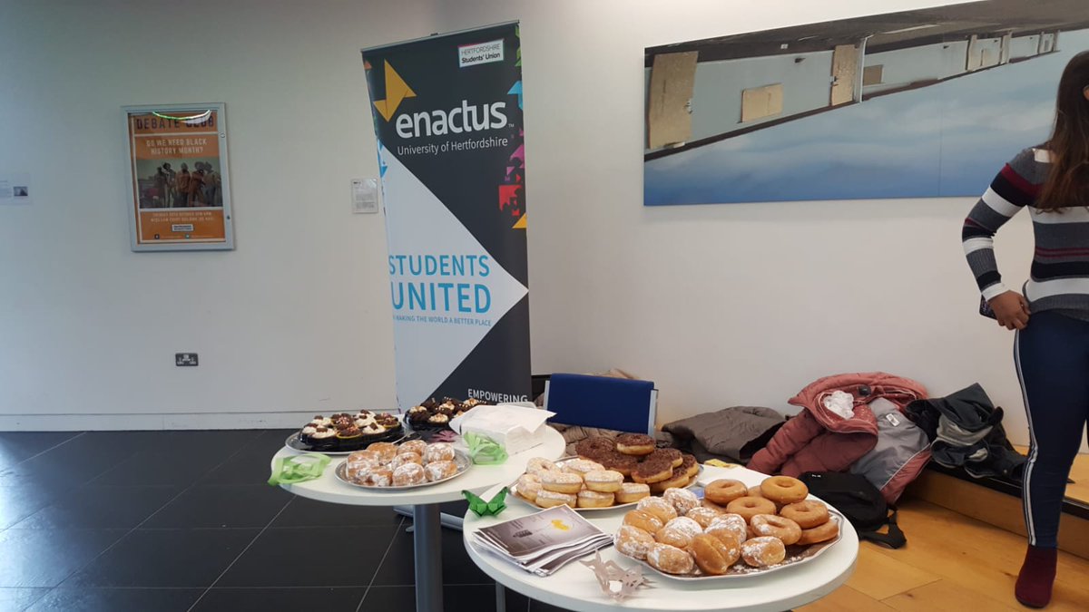 EnactusHerts's tweet photo. We had a great donuts sale yesterday, thanks to everyone that helped out!! :) https://t.co/Z6QHWy8ch7