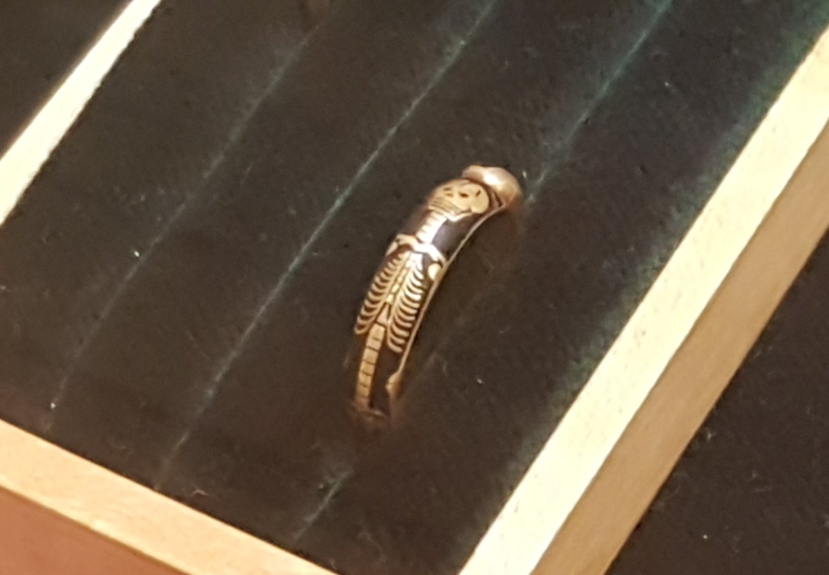 lincmuseumusher's tweet photo. #SkeletonRing π
James Ward Usher collected many items including several rings.
This ring is not part of his original collection but is displayed in the Usher Gallery, it has an illustration of a skeleton around the band.
#HappyHalloween #Lincolnshire #Enamel #CollectionUsher https://t.co/XgVPjDi84o
