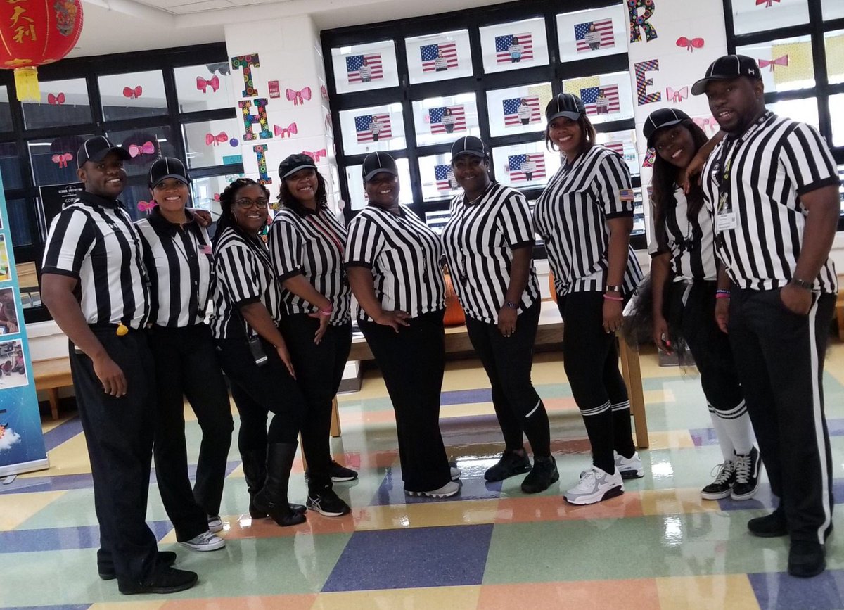LMCoxton's tweet photo. Flag on the play...our Admin team is having to much fun getting ready for October Town Hall Meeting! Students we so surprised and excited to see all of the staff dressed up in costumes! @APJordan12 @OES_Lit_Queen @tiffany_felker @shealeyt22 @OakleyTigersIST #PBISStrong https://t.co/ZRALX0rfEC