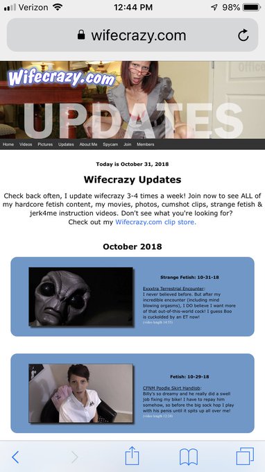 Happy Halloween 🎃👻 Check out the alien that fucks my wife here: https://t.co/EdJzcV1ZLc  #alien #halloween #wifecrazy #stacie<a href="/tag/alien"class="tags"><span>#alien</span></a><a href="/tag/halloween"class="tags"><span>#halloween</span></a><a href="/tag/stacie"class="tags"><span>#stacie</span></a><a href="/tag/wifecrazy"class="tags"><span>#wifecrazy</span></a>