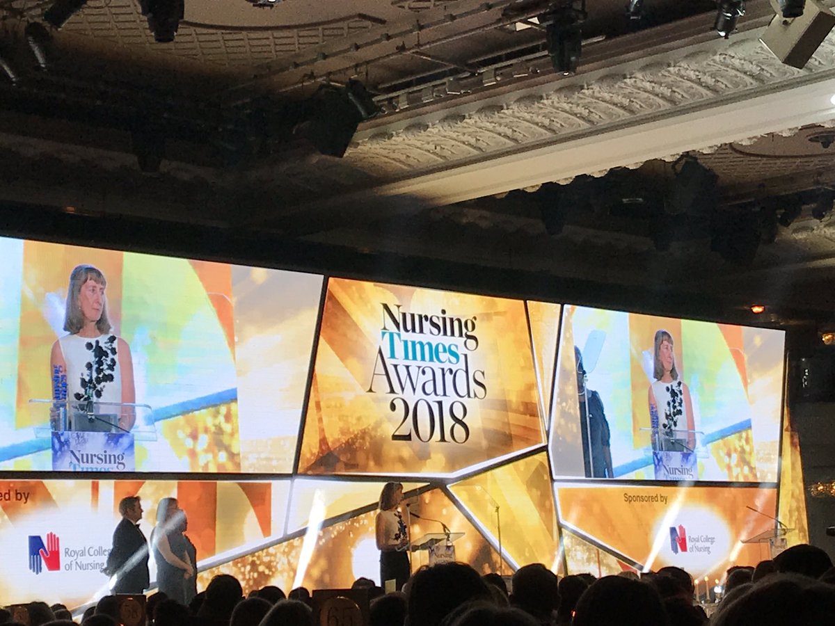 Well deserved CNO life time achievement award sponsored by @theRCN given to @NorthwayRuth the greatest ambassador for #learningdisabilitynursing #NTAwards