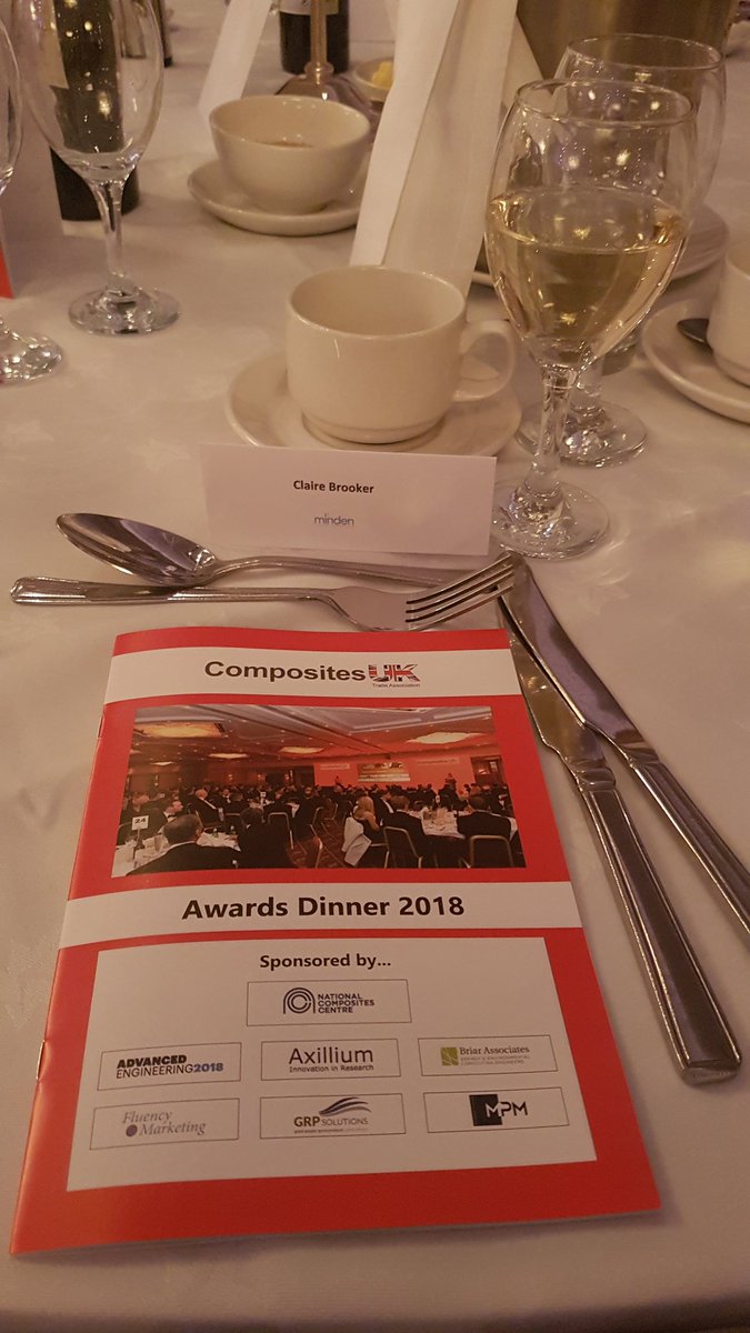 Awards dinner, thanks <a href="/compositesuk/">Composites UK</a> :)