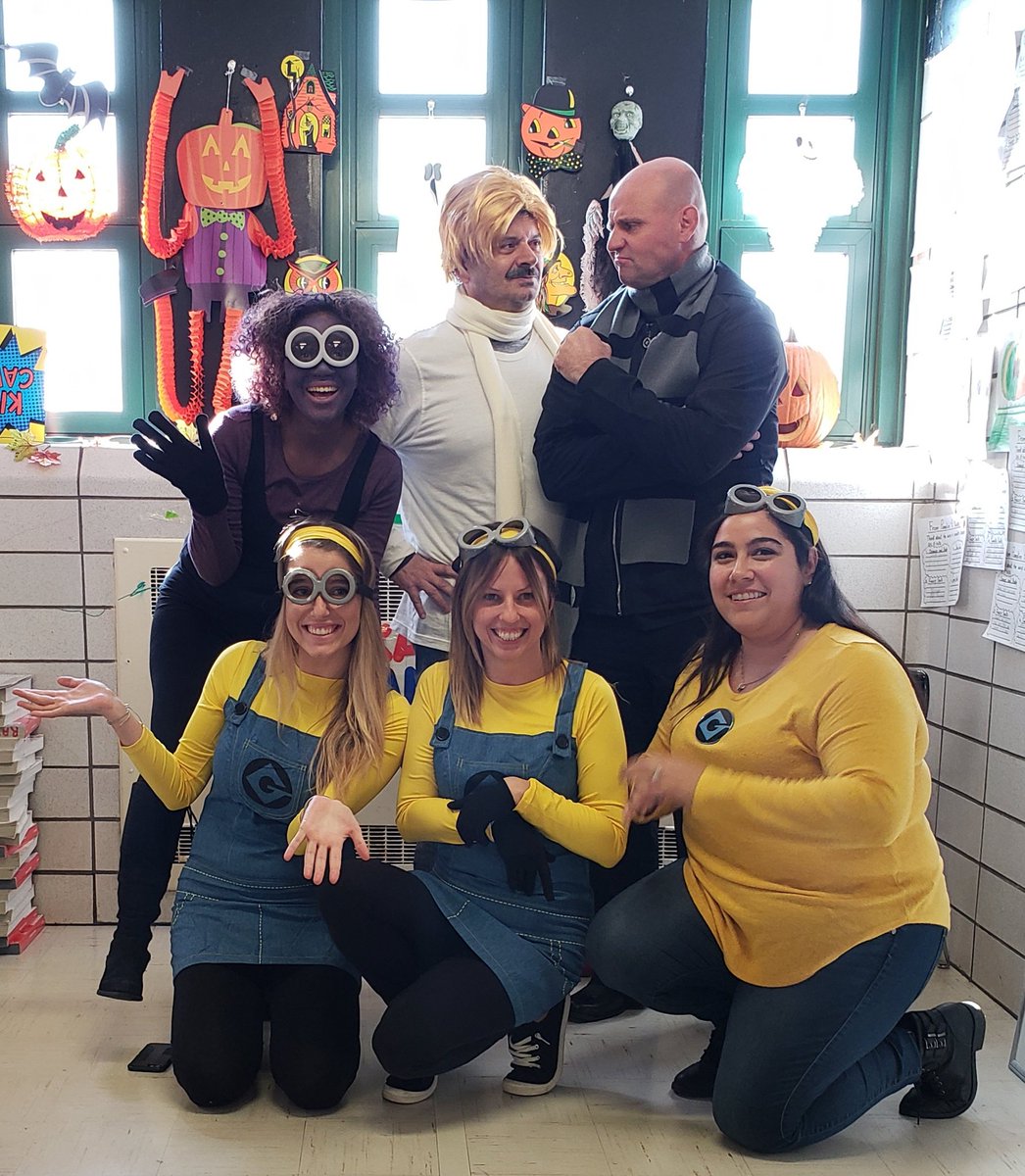 Have a safe and Happy Halloween from the 2nd grade teachers! 🎃 #minions #secondgrade #minionteam #76q