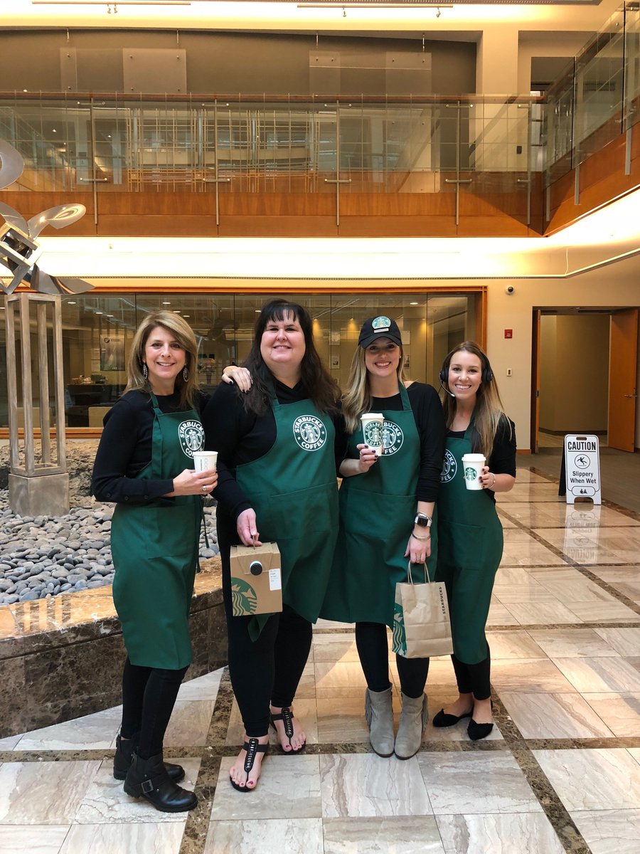 _MegsSmith's tweet photo. .@WinterWyman's Marketing chicks do Halloween! 💚☕️ #LifeAtWW @Starbucks https://t.co/2ALS18q9qj