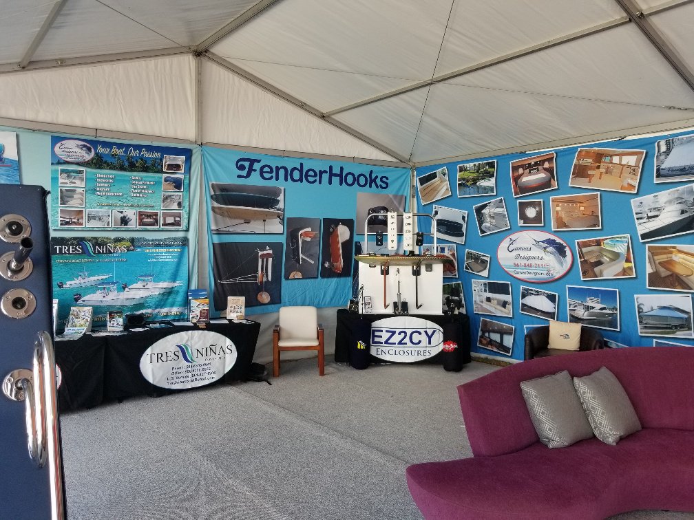canvasdesigners's tweet photo. Be sure to stop by our booth at the Fort Lauderdale International Boat show, booth 1085. We've partnered with @Sunbrella in booth 1087. See you there! #FLIBS2018 https://t.co/w2lT4np57S