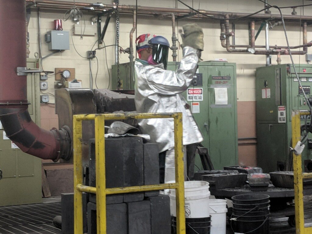 crematerecycle's tweet photo. No Sunil is NOT dressed up for Halloween as the Tin Man! #safetyfirst #crematerecycle #cremationrecycling #halloween #itsnotacostume #metalrecycling #cremationmetals #MSRR #heatprotection #ppe https://t.co/GxqMkdiSMt