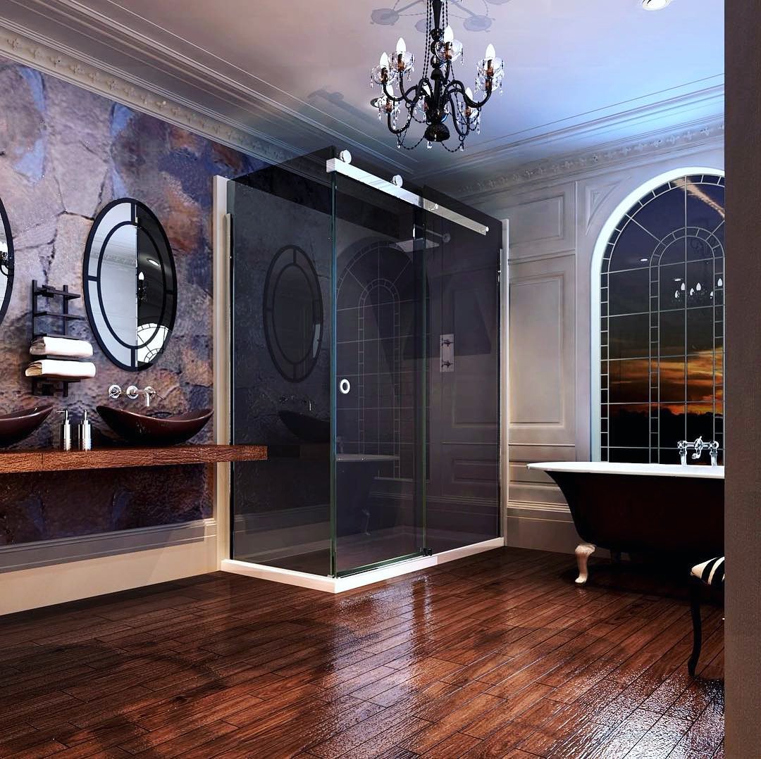 Create a spooktastic inspired bathroom this Halloween 🎃The @MerlynShowering 10 Series with smoked black glass is the perfect place to start 🖤 . . . #halloween #bathroomdecor #bathroomdesign #bathroomremodel #bathroomrenovation #design #decor #halloween🎃👻 #inspiration