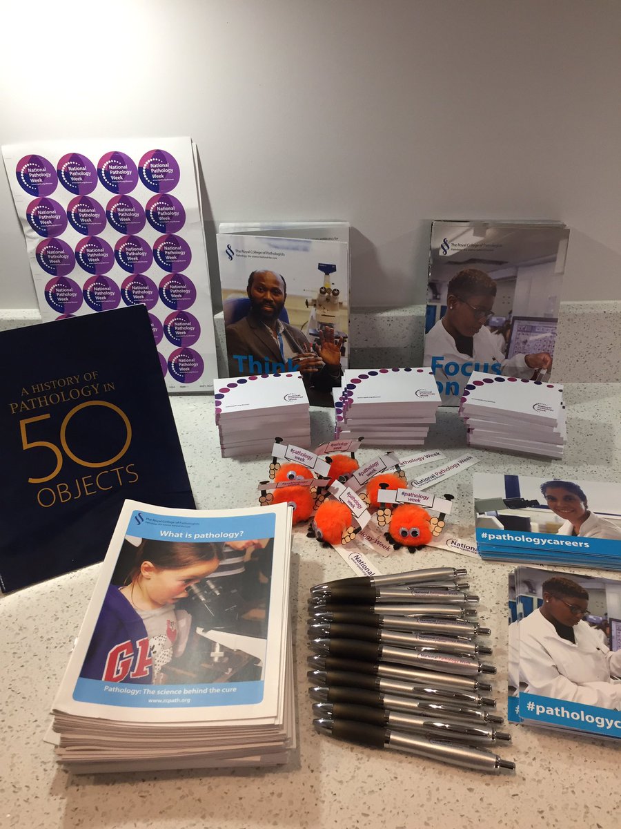 SiobhanT1979's tweet image. Thanks @RCPath, goodies have arrived for our #pathologyweek event next week @gloshospitals.  @CaileyJonesRob1 @SBrownsteen #CSOWISE