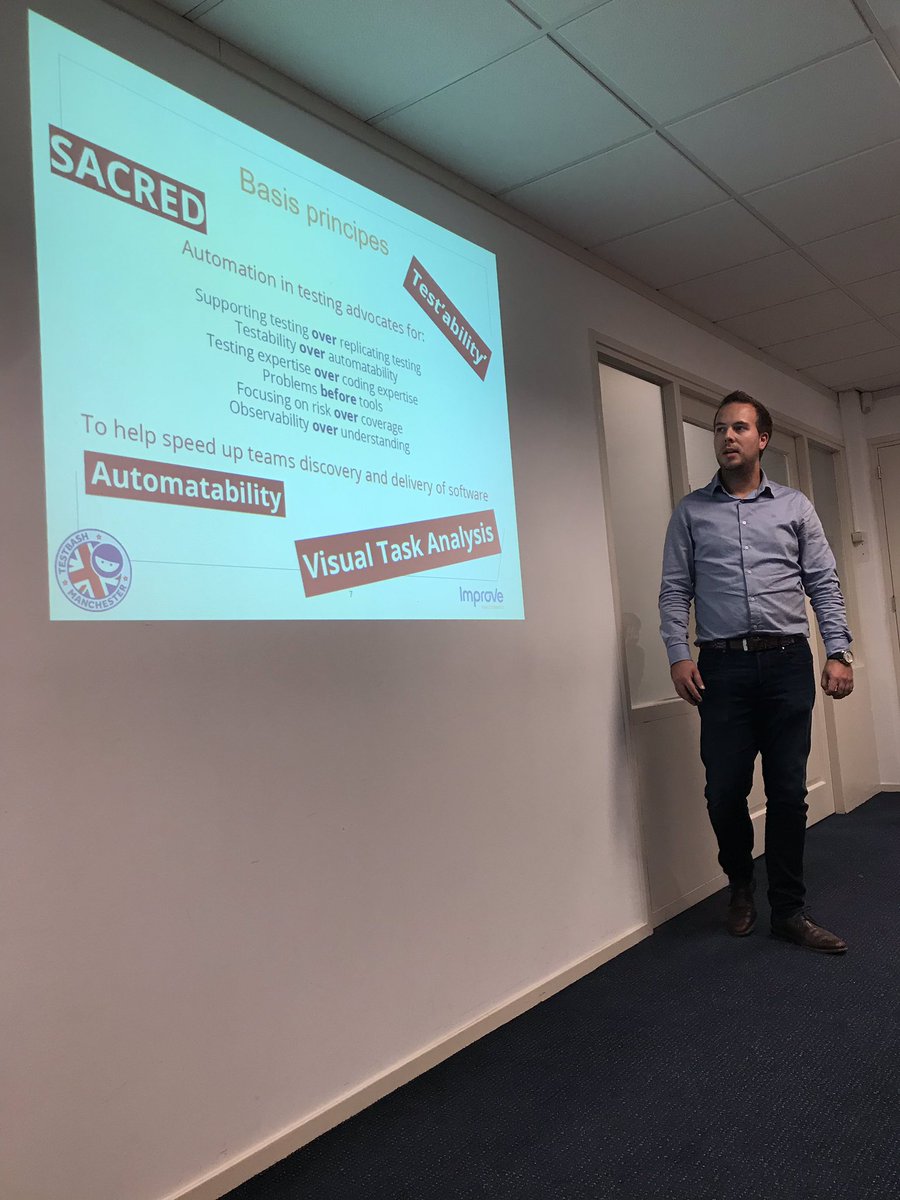 ard_kramer's tweet image. My collegue @markdemunnik of @ImproveQS telling us enthusiastically about #automationintesting love the sheet #testbash #manchester @ministryoftest @FriendlyTester @2bittester