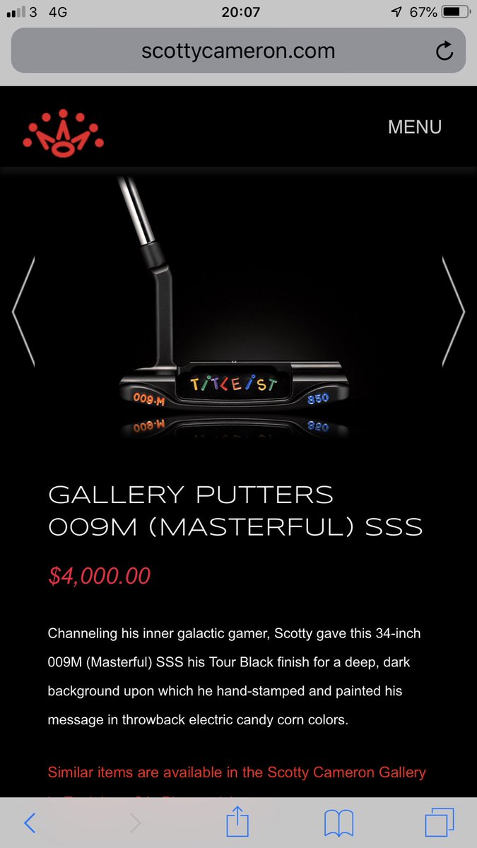 Gogogadgetwilly's tweet photo. @chriss1985 @shortarmgolfer And this one!! I prefer the masterful putters myself.. #009m 😍 https://t.co/4JBVvUAqYh