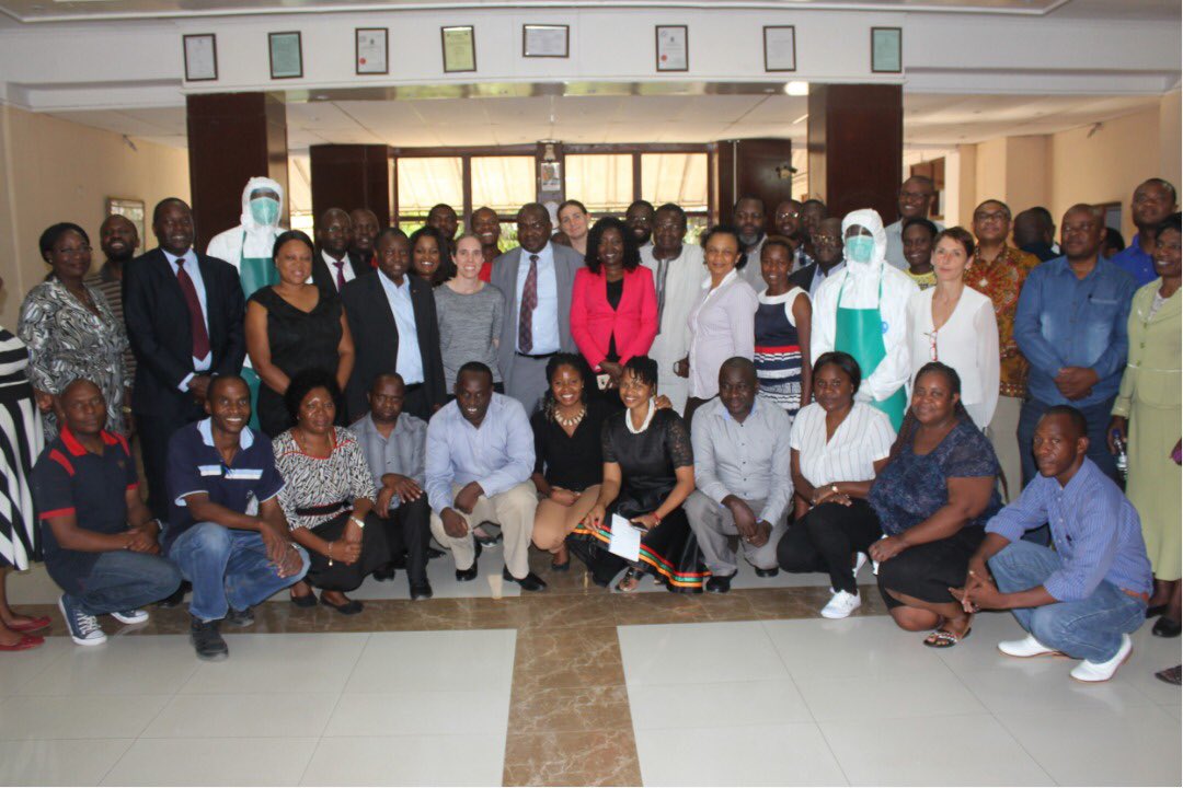 ALIAHMEDYAHAYA1's tweet photo. 38 multidisciplinary professional staffs, members of the rapid response team in Zambia, trained on EVD management.RRT Trainings were conducted so far to all the countries neighboring with DRC for better management of potential EVD threat. @DamelSoceFall  @ChungongStella https://t.co/BRnlN7LKPY