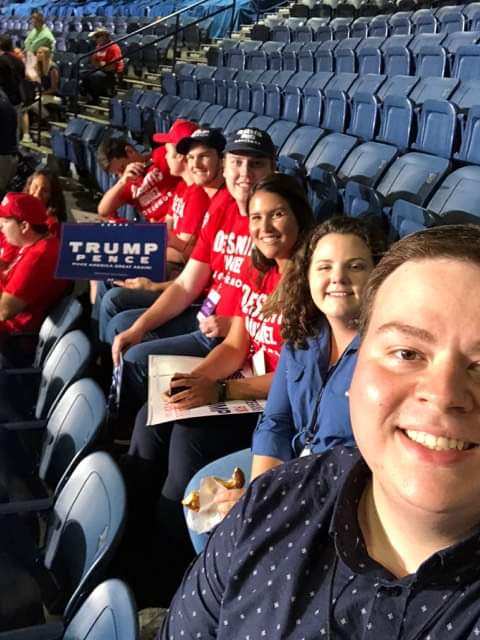 MLGoudelock's tweet photo. #TeamSpaceCoastGOP #TeamFL VIP seating for the Trump Rally this evening in Tampa #LeadRight #FLRed https://t.co/InTVH4Xmah