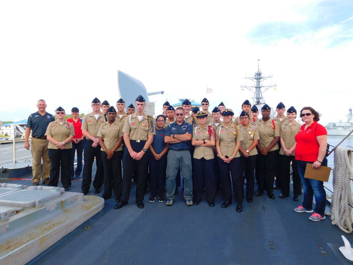 SSHSIndians's tweet photo. NJROTC cadets traveled to Mayport Naval Station near Jacksonville, FL to tour the USS Hue City and attend the Blue Angels flight demonstration show last weekend. #saintstephens #njrotc https://t.co/taNruRFI6z