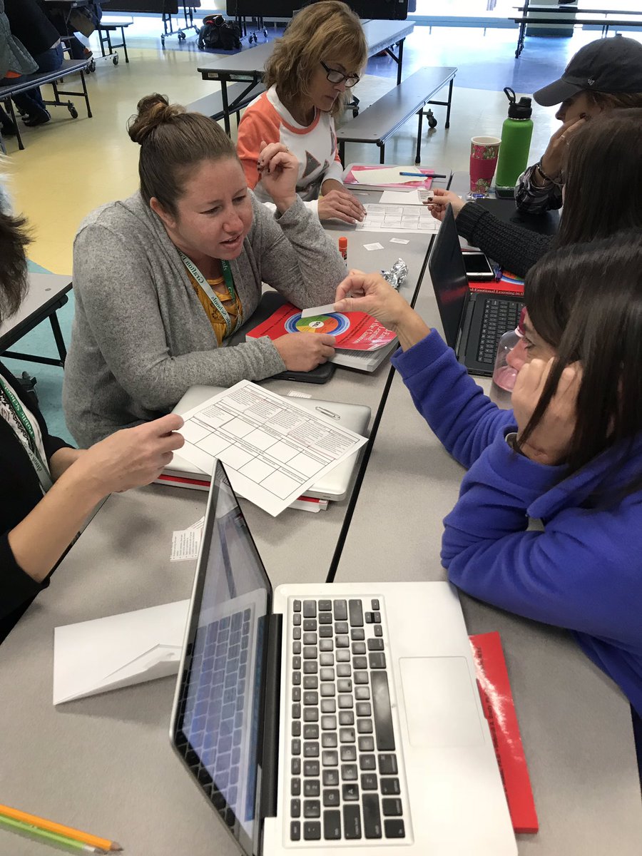 PrinJopal's tweet image. MSES teachers “thinking out of the box” to develop instructional strategies that incorporate The 5 social-emotional learning competencies
