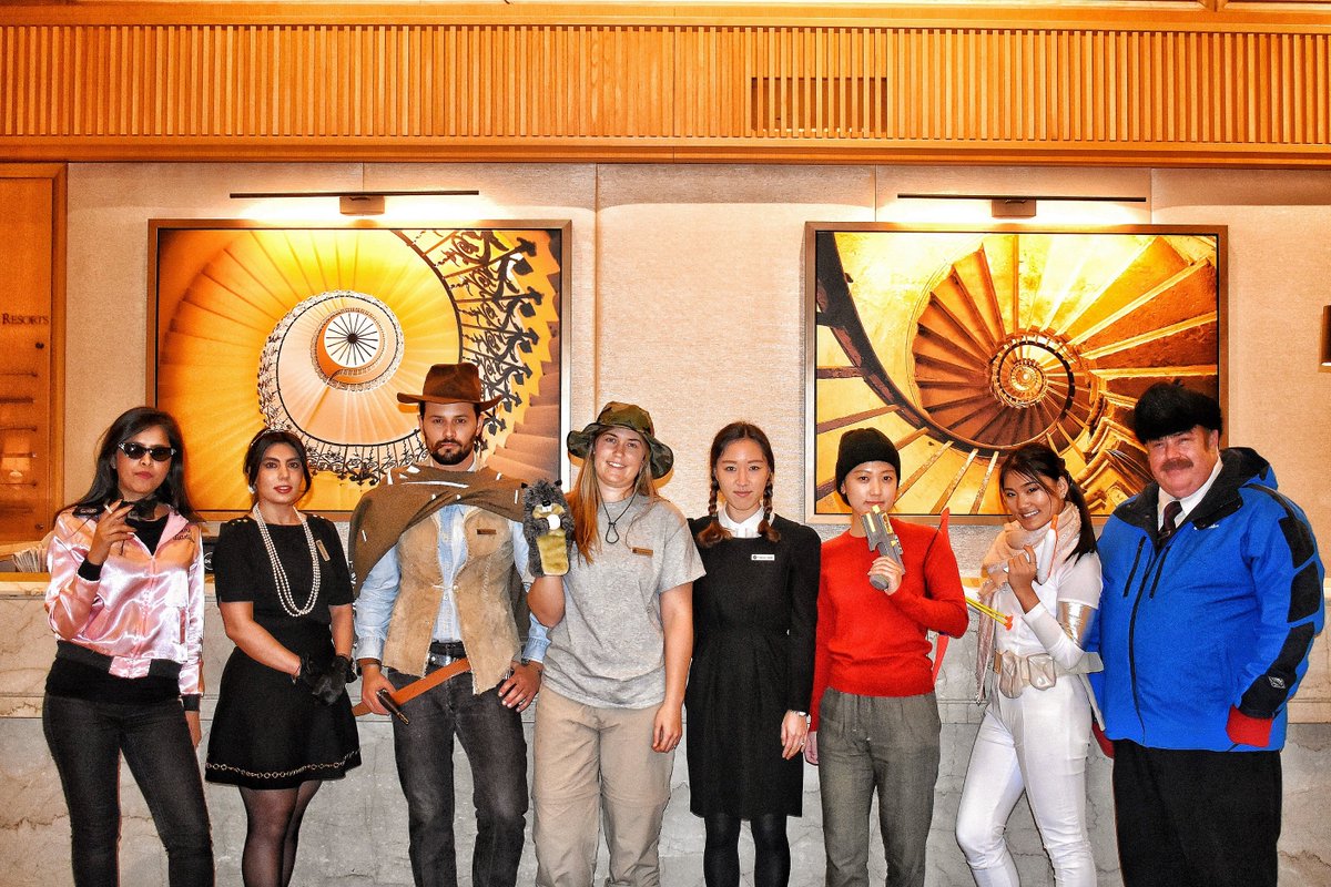 🎃 Happy Halloween from our "classic movies" front office team! 🎃 Can you take a guess at what characters they are dressed up as?