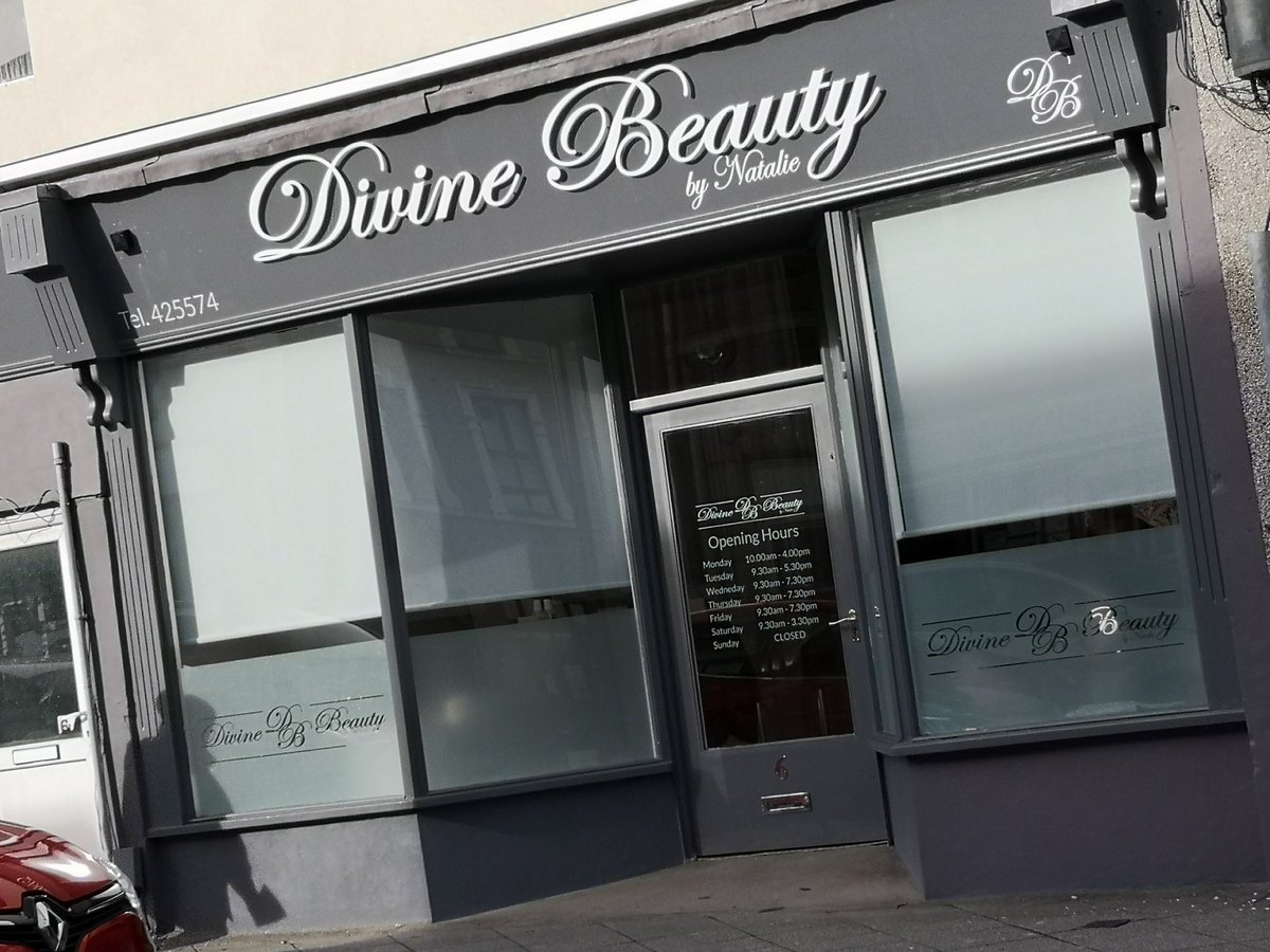SxSwansea's tweet image. Produced &amp;amp; installed this &apos;divine&apos; #fasciasign and #windowgraphics recently for #divinebeauty #gorseinon #Swansea