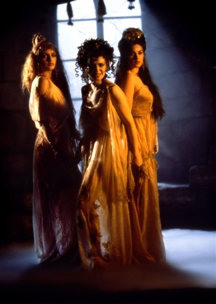 my71mag's tweet photo. No Boundaries - Throwback to our #PremiereIssue, featuring the work of Oscar-winning #costume designer, Eiko Ishioka. Pictured: the brides in “Bram Stoker’s Dracula” (1992): https://t.co/hSv3wUpbE2 (p. 64) #dracula #bramstoker #gothic #eikoishioka #71magazine #my71mag #halloween https://t.co/iIf8IJBgsk