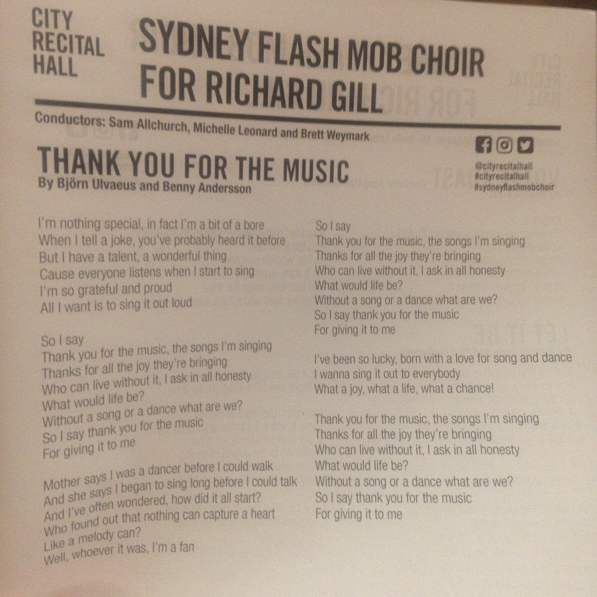 MelSilk's tweet image. Singing for Richard Gill this morning @CityRecitalHall #brightstar #bighearted What spirit! What joy!