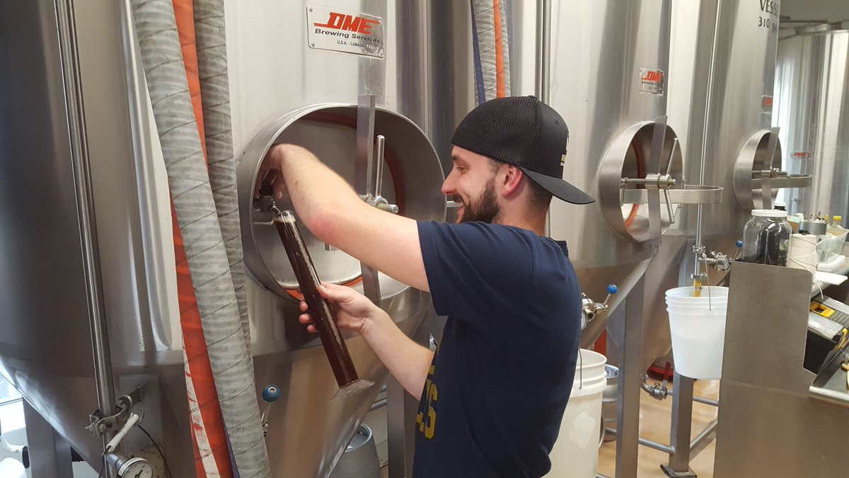 NutterFinger Stout - rich &amp; decadent, evoking the nutty sweetness of the iconic candy bar used in the brew! In partnership with the Fon du Lac brewfest Best of Show winner, Logan C. with the Cheese City Brewers &amp; Vintners.