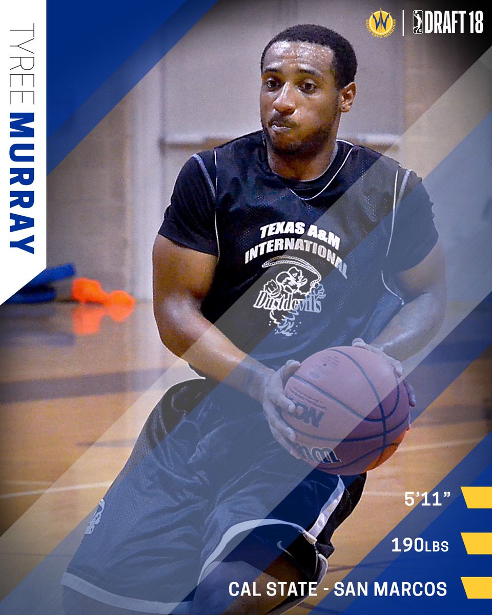 HoopKingsLV's tweet photo. 🏀DRAFT ALERT: Congrats to Bay Area native Tyree Murray on being drafted by the Santa Cruz Warriors w/ the 23rd pick of ROUND 3 in the 2018 @nbagleague draft - Always in pursuit! @TYMU_10 #NBAGLeague @GLeagueWarriors #CSShowcase ALUM! https://t.co/Xwpcw515vp