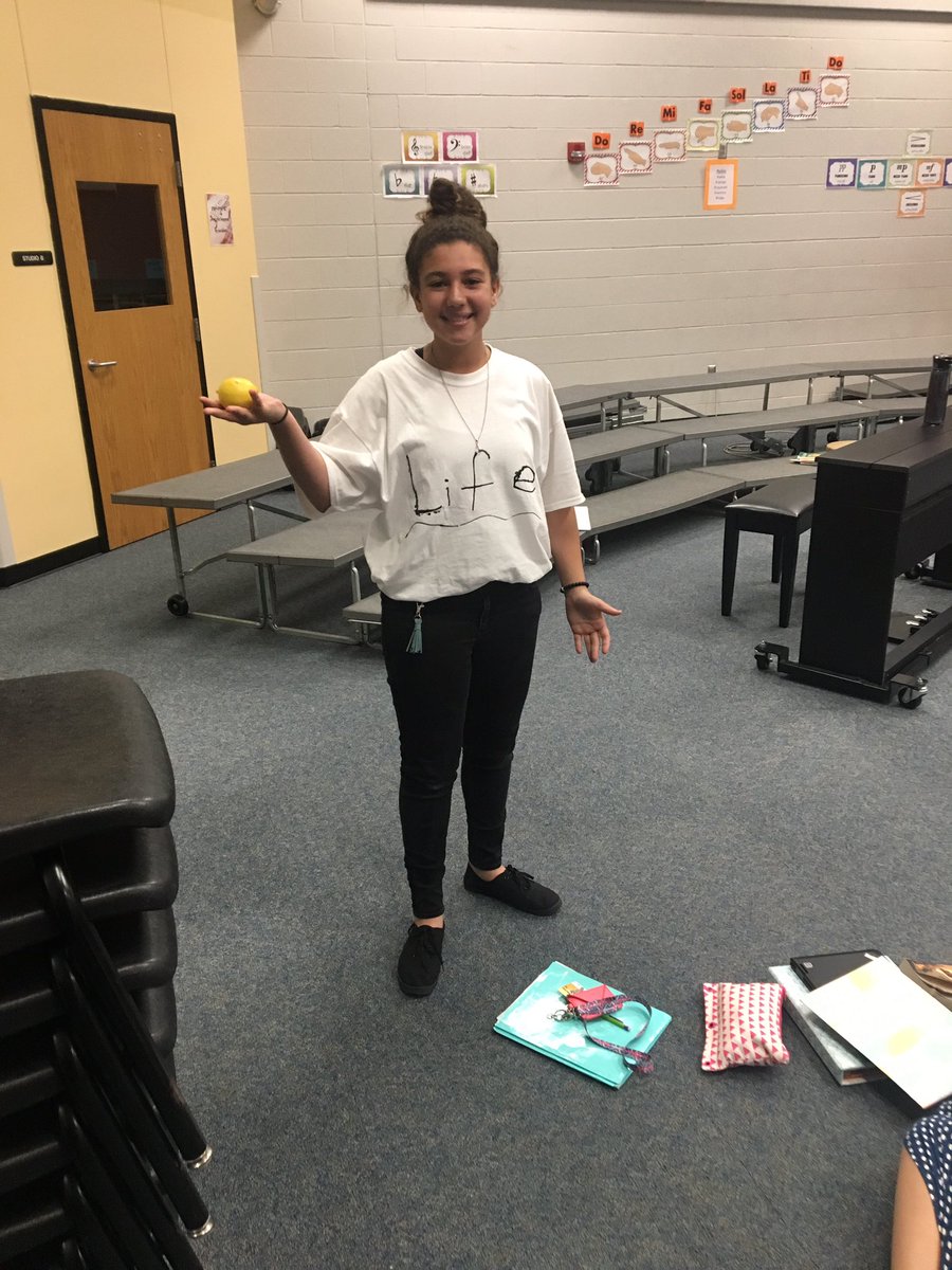 Life gave Miss Mahnken lemons today. She promptly turned around and made lemonade. #HappyHalloween