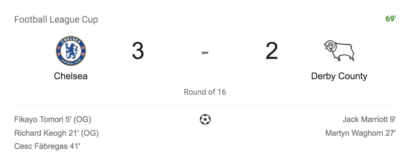 Bleacher Report on Twitter "Derby County has scored 4 goals in their