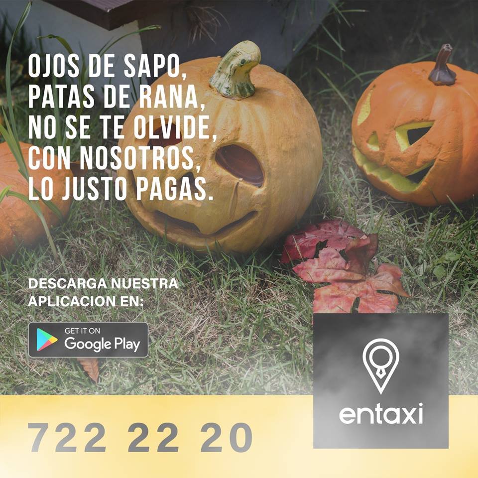 entaxitrc's tweet photo. #Torreón #Halloween 
🎃¡Para toda ocasión pide tu entaxi!🎃
Estamos listos para servirte... https://t.co/JC3NP7HhvD