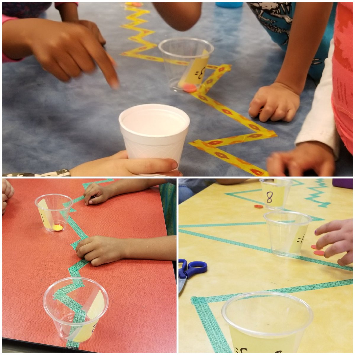 MrsSchoemann's tweet photo. Creating skip counting lines for Math and Science. @GT186_STEM @gtprincipal186 #grizzliesstem https://t.co/Rij8IgcawR
