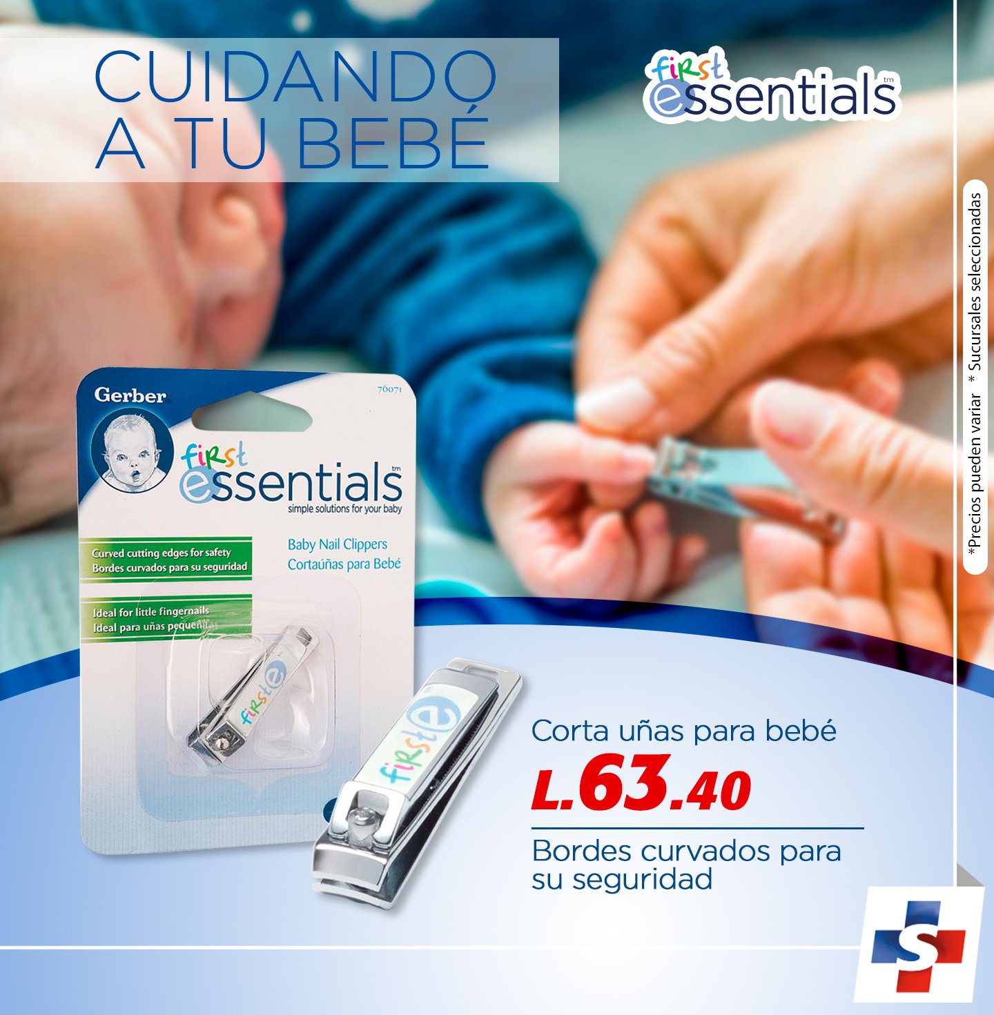 Farmacia Simán on X: Nuestro corta uñas First Essentials da forma a las  delicadas uñas de tu bebé de manera segura y eficiente.👶 Adquiérelo en  nuestras sucursales o en línea y gana