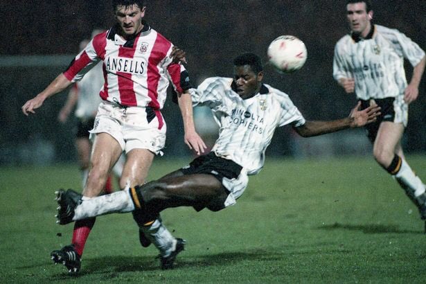 BestPVFCGames's tweet photo. Port Vale 3-1 Stoke City - Goals from Martin Foyle, Andy Porter, plus a little helping from the muddy pitch knock city rivals Stoke City out of the FA Cup in this 1992 clash. #pvfc #portvale https://t.co/lQiVdz9gu5