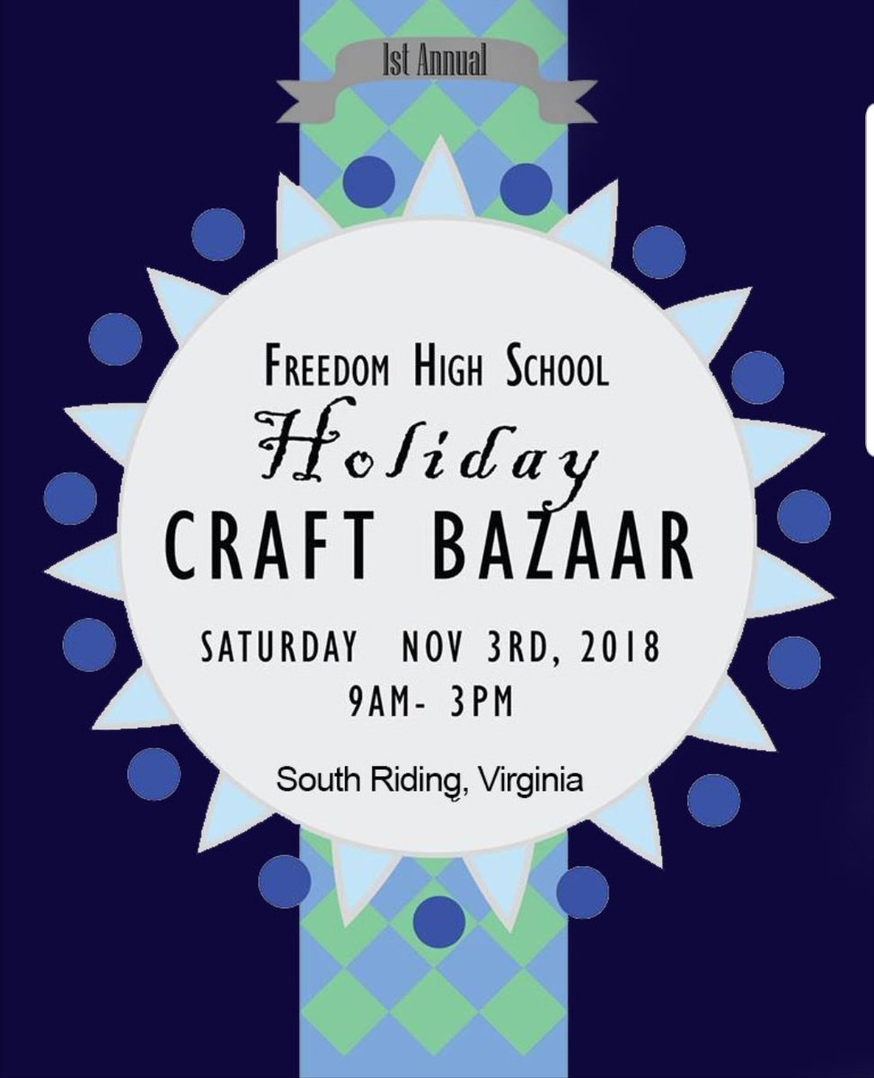 On Saturday Freedom HS is having its first ever craft show...come and see some awesome work for sale and support local makers!