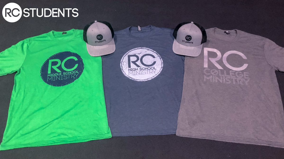 rcreekstudents's tweet photo. Hey everyone! Check out the BRAND NEW RC Students merchandise that will be available this weekend for ONLY $10! Make sure to get yours this Sunday in the FLC. #RCstudents #NewMerch https://t.co/R5dihIBggO