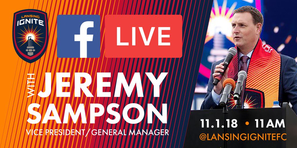 lansingignite's tweet image. Join us on Facebook TOMORROW at 11 a.m. for a LIVE update from our Vice President / General Manager @jeremysampson10! #LansingIgnite