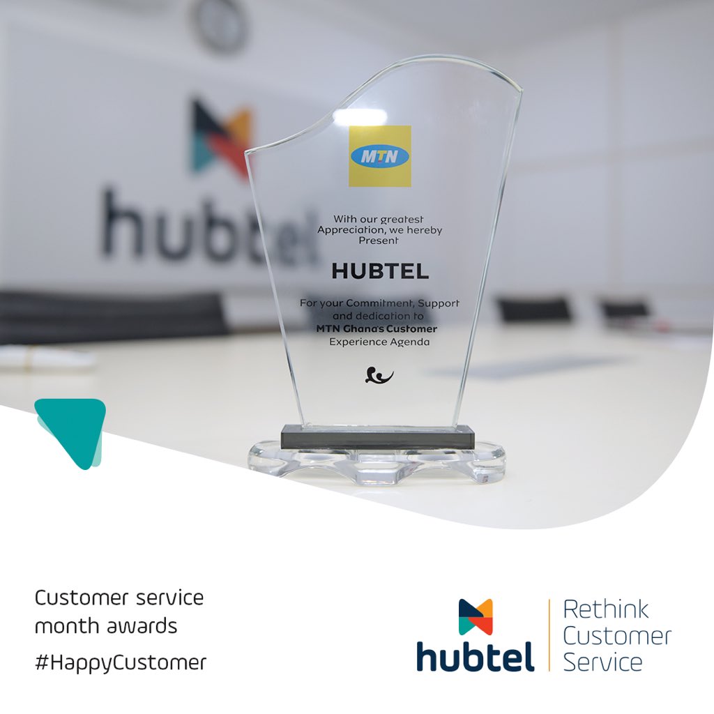 hubtel's tweet photo. Thanks for the award @AskMTNGhana and for your continuous support π
##CSMonth https://t.co/1BCmtZvpHs