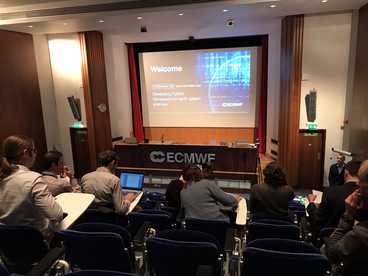 BethSaunders182's tweet photo. Python frameworks for earth system sciences workshop at ECMWF  #Py4ESS #ECMWF https://t.co/LLQd87wWTT