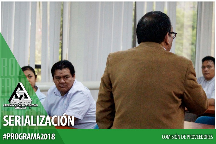 ColegioQFBMex's tweet photo. A fin de conocer la importancia de la #Serialización y cómo se implementa en las líneas de producción, el Colegio, a través de su Comisión de Proveedores, invitó al QFB Martín Hernández @ Química Universo a participar en el #Programa2018. https://t.co/gnHhKe5BhY