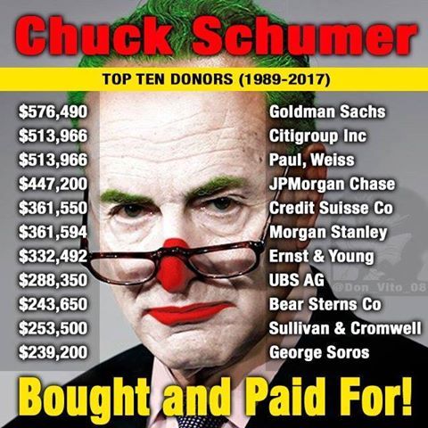 @SenSchumer #ChuckyTheShoe not the #Resistance but the #Assistance