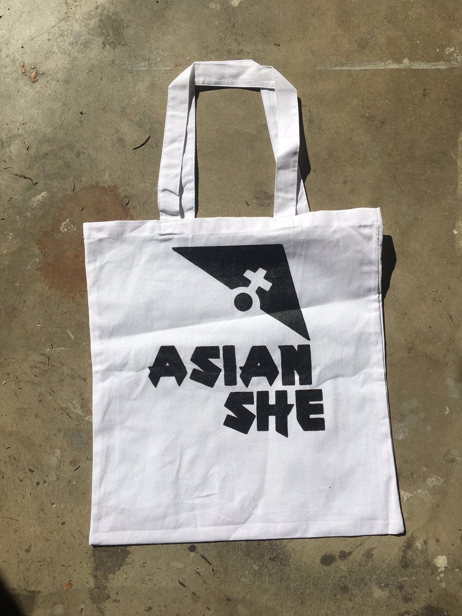 AsianShe's tweet image. We got totes for our nov 16 show. Or swing by asianshe.bandcamp.com/merch/asian-sh…