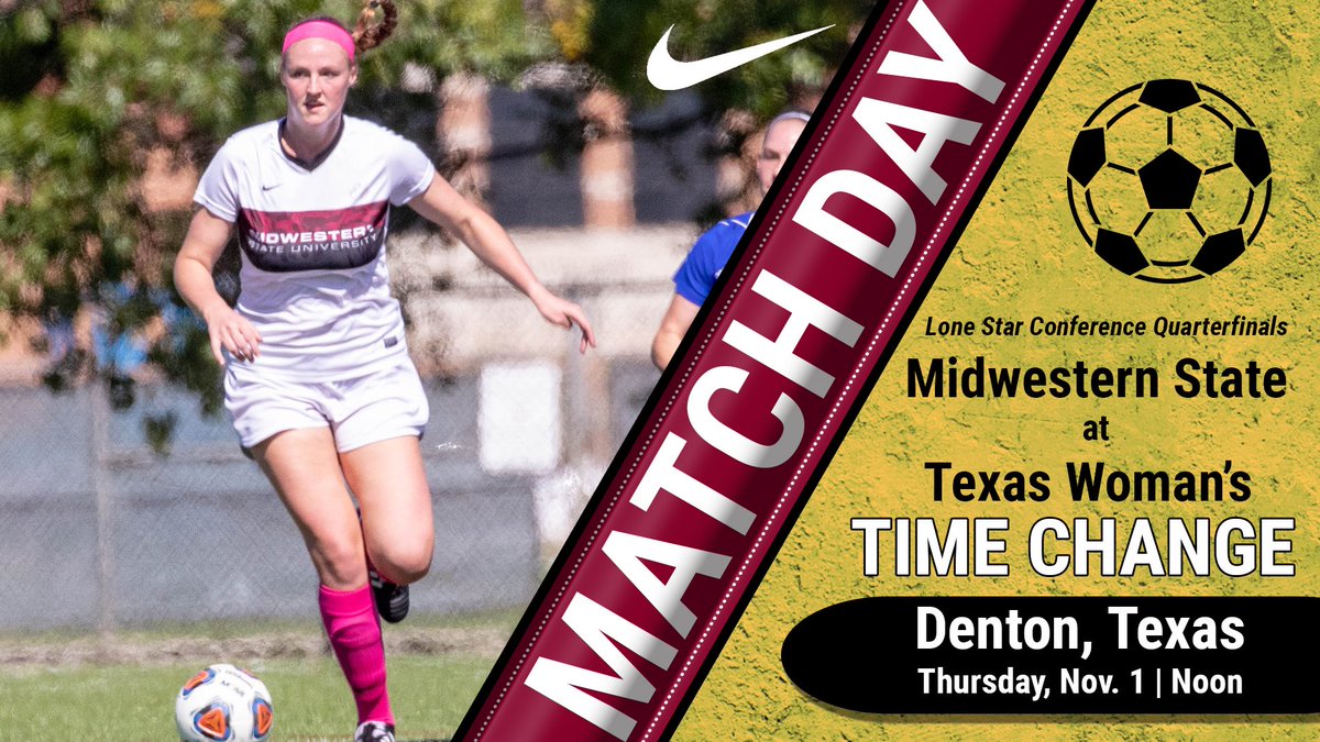 MSUMustangsWSOC (@msuwsoc) on Twitter photo W SOCCER: <a href="/MsuWsoc/">MSUMustangsWSOC</a>'s <a href="/LoneStarConf/">Lone Star Conference</a> quarterfinal match at Texas Woman's postponed to Thursday. The match is schedule for noon at the TWU Soccer Field. #StangGang
Release: bit.ly/2Rqdcxi W SOCCER: <a href="/MsuWsoc/">MSUMustangsWSOC</a>'s <a href="/LoneStarConf/">Lone Star Conference</a> quarterfinal match at Texas Woman's postponed to Thursday. The match is schedule for noon at the TWU Soccer Field. #StangGang
Release: bit.ly/2Rqdcxi