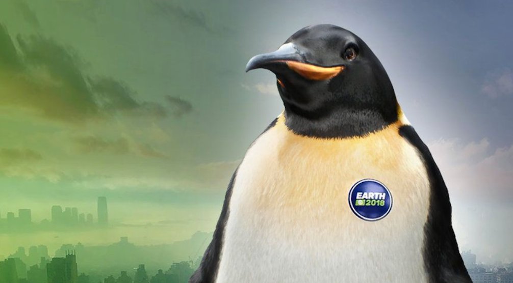 ClimateReality's tweet photo. Early voters have a special place in the heart of our beloved penguin, @EarthForAmerica. Have you voted yet? https://t.co/Zmgtej0xH2 #StandWithEarth https://t.co/ta3nomSStW