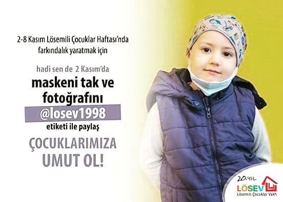 Batman'da 5 Kasım Pazartesi Günü LÖSEMİLİ Çocuklar Yararına Yapılacak olan etkinliğe Tüm Batman halkı davetlidir.
Karınca kararınca küçük hediyelerimizle onları sevindirelim.
Yer:Atatürkparkı