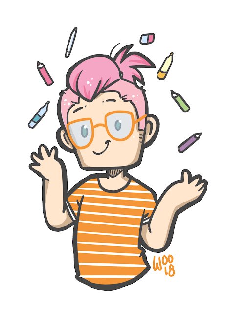 wooosome's tweet photo. ”Woo” #inktober Day 31~ the last day~ I managed to do half the month/pic (and that’s more than I’ve ever done of inktober! Thank you for joining me in this! ❤️✨ #woosome #wootober #inktober2018 https://t.co/pTfk7AocAJ