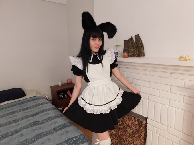 Online now! Special Halloween, I'm a bunny maid and my privates are at 50% off! Come have fun! 🐰😘 https://t<a href="/tag/lovense"class="tags"><span>#lovense</span></a>