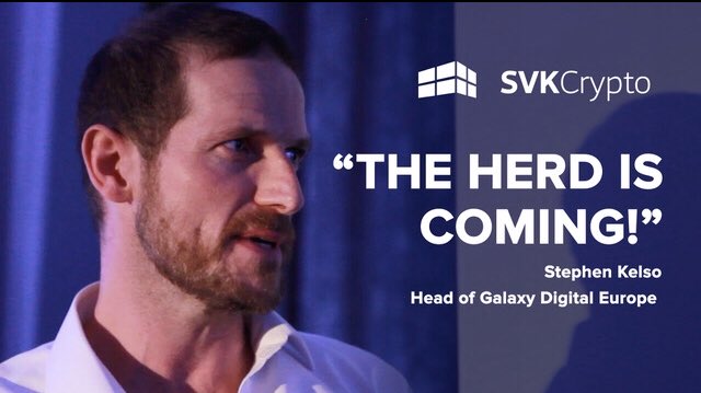 The herd is coming, says #GalaxyDigital Europe chief   
youtu.be/7CaqJb5EvNc