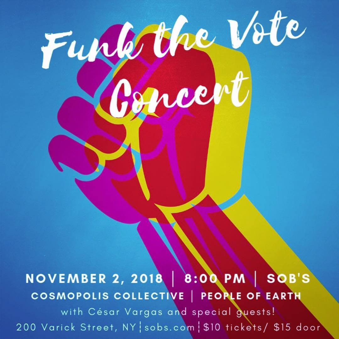 go funk yourself

#FunkTheVote #NYC #Election2018

h/t <a href="/cosmopolismusic/">Cosmopolis Collective</a> <a href="/poe__music/">People of Earth</a> <a href="/immigrantarts/">Immigrant Arts Coalition</a>