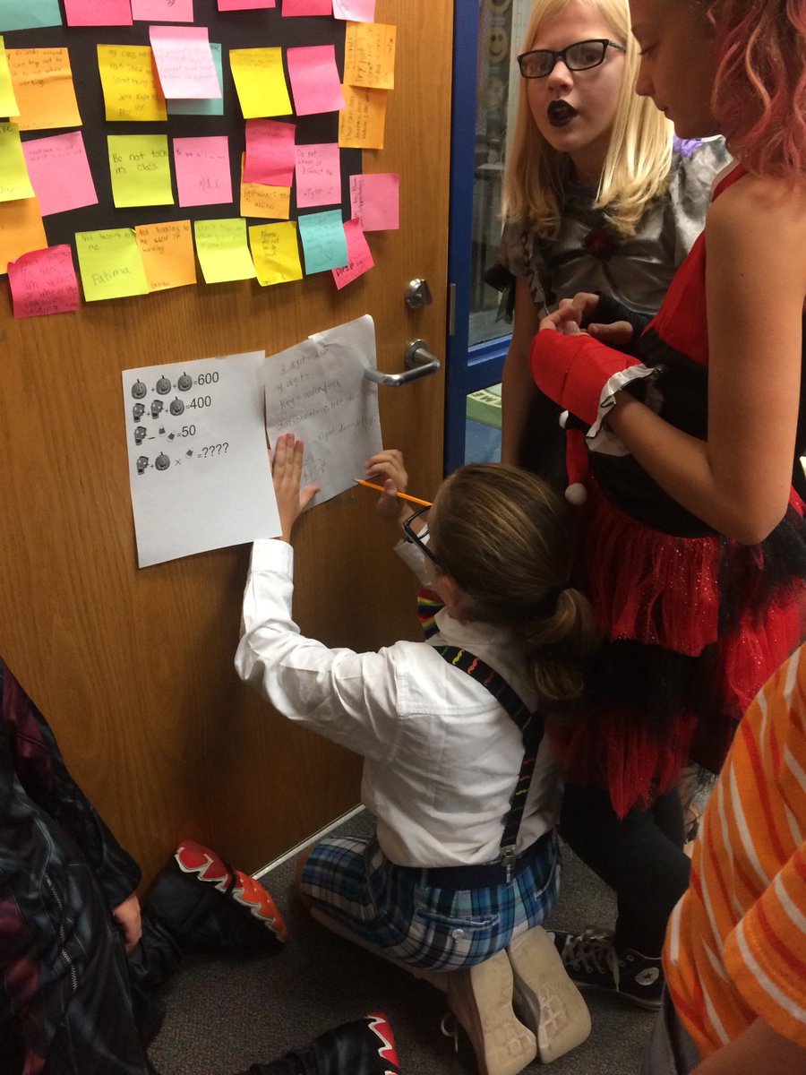 anbroaddus's tweet photo. What better way to spend Halloween than with live-action Clue complete with a @breakoutEDU box and using #legendapp to review text features?! #innovate2021 @Greene_Schools @EaglesRES https://t.co/WnYSf3PUyE