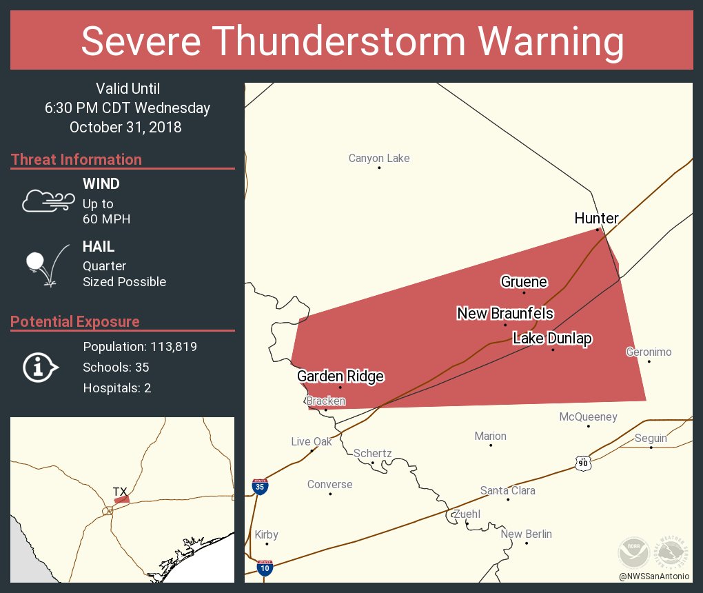 Nws Austin San Antonio On Twitter Severe Thunderstorm Warning