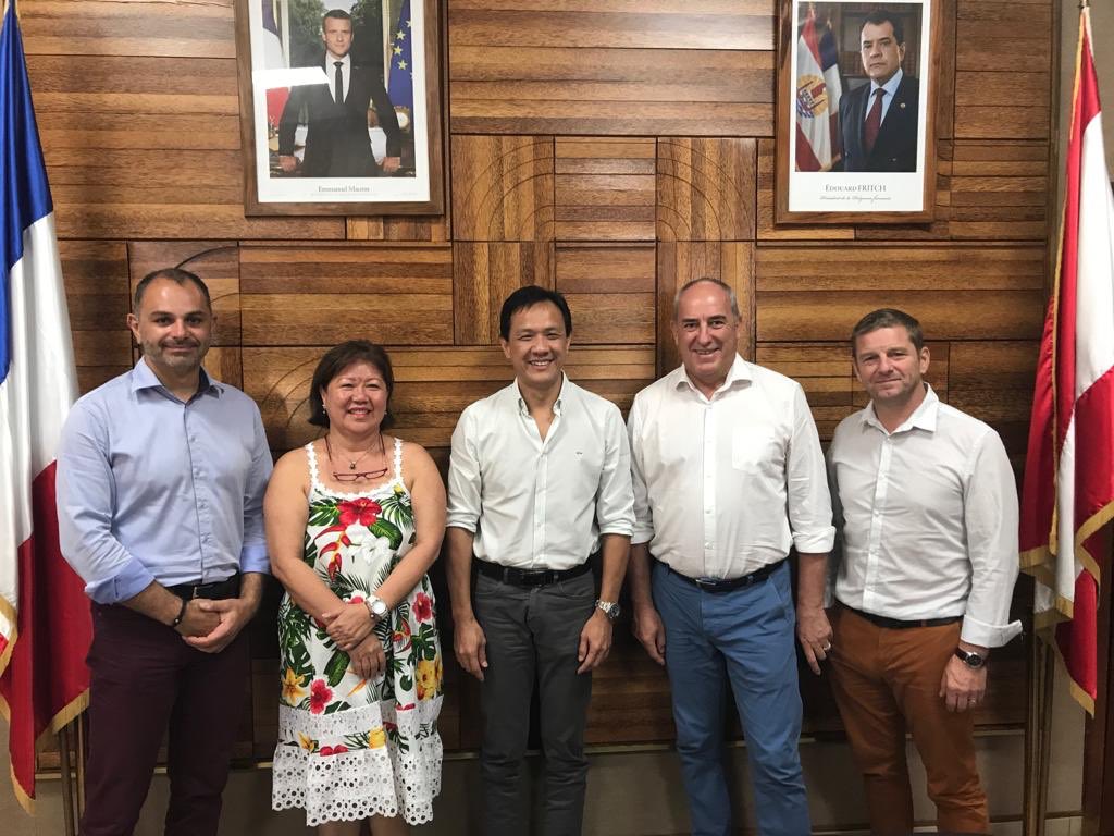 MGEN_SEM's tweet image. Rencontre entre le Président du CESC polynésien, Roland Berthilier et ⁦@MGEN_SEM⁩ #moisESS18