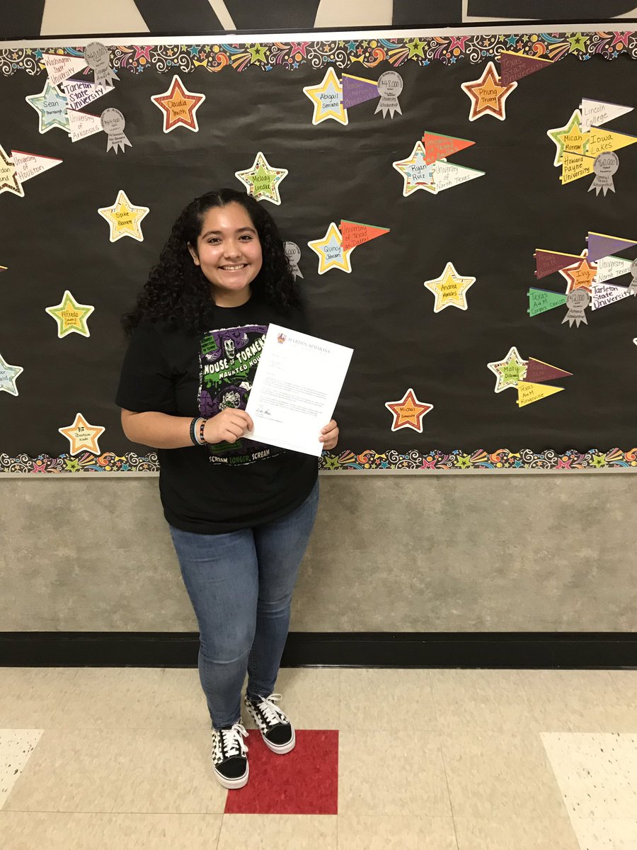 VRHSAVID's tweet photo. Congratulations to Abigail on her acceptance and University Scholarship to Hardin-Simmons! 🎉🎓🎉 #going2HSU #thisisAVID #achieveLISD https://t.co/ZYFl1H41Lw
